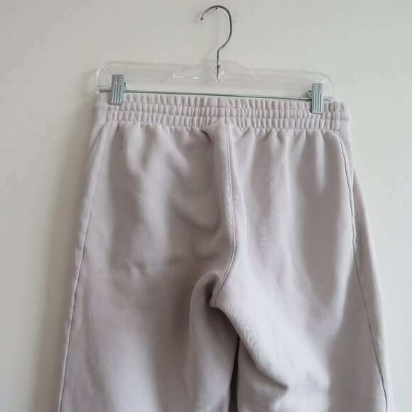 ARITZIA TNA Cozy AF Sweatfleece Boyfriend Sweatpant Heather Cloud White Lounge - Picture 11 of 16